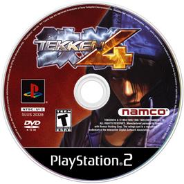 Cartridge artwork for Tekken 4 on the Sony Playstation 2.