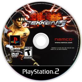 Cartridge artwork for Tekken 5 on the Sony Playstation 2.