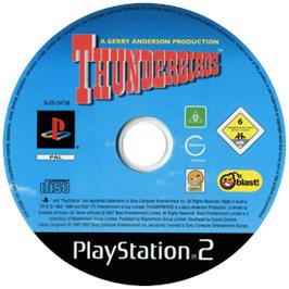 Cartridge artwork for Thunderbirds on the Sony Playstation 2.