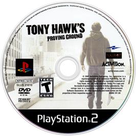 Cartridge artwork for Tony Hawk's Underground 2 on the Sony Playstation 2.