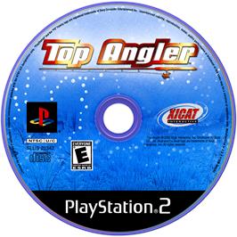 Cartridge artwork for Top Angler - Real Bass Fishing on the Sony Playstation 2.