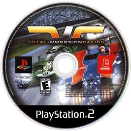Cartridge artwork for Total Immersion Racing on the Sony Playstation 2.