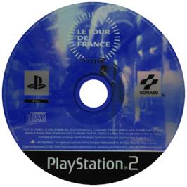 Cartridge artwork for Tour De France on the Sony Playstation 2.