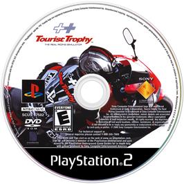 Cartridge artwork for Tourist Trophy on the Sony Playstation 2.
