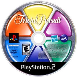 Cartridge artwork for Trivial Pursuit on the Sony Playstation 2.