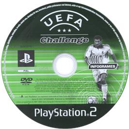 Cartridge artwork for Uefa Challenge on the Sony Playstation 2.
