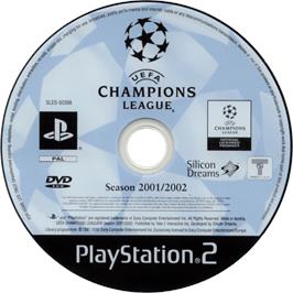 Cartridge artwork for Uefa Champions League - Saison 2001/2002 on the Sony Playstation 2.