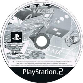 Cartridge artwork for Vegas Casino 2 on the Sony Playstation 2.