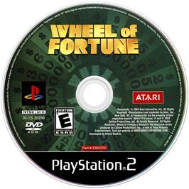 Cartridge artwork for Wheel Of Fortune on the Sony Playstation 2.