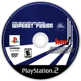 Cartridge artwork for Wipeout Fusion on the Sony Playstation 2.