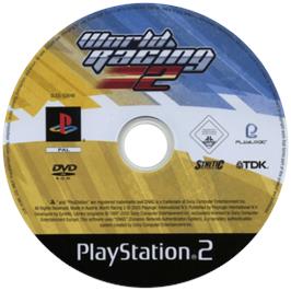 Cartridge artwork for World Racing 2 on the Sony Playstation 2.