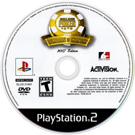 Cartridge artwork for World Series Of Poker - Tournament Of Champions 2007 Edition on the Sony Playstation 2.