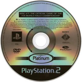 Cartridge artwork for Wrc 4 on the Sony Playstation 2.