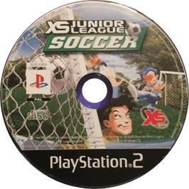 Cartridge artwork for Xs Junior League Soccer on the Sony Playstation 2.