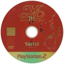 Cartridge artwork for Ys 4 - Mask Of The Sun on the Sony Playstation 2.