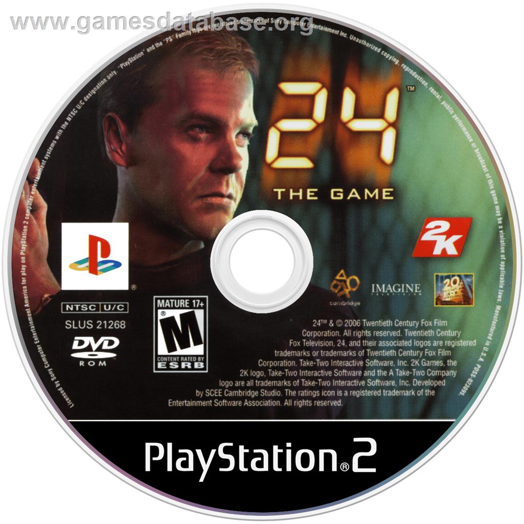 24 - The Game - Sony Playstation 2 - Artwork - Cartridge