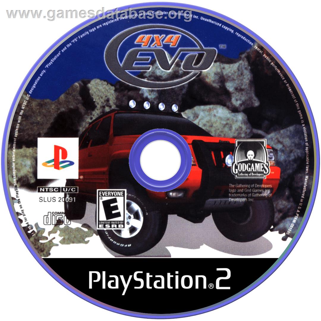 4x4 Evolution - Sony Playstation 2 - Artwork - Cartridge