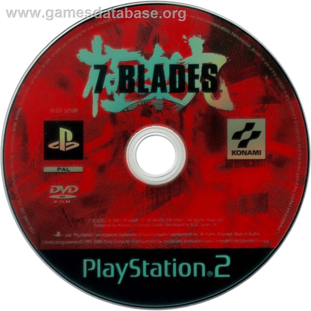 7 Blades - Sony Playstation 2 - Artwork - Cartridge