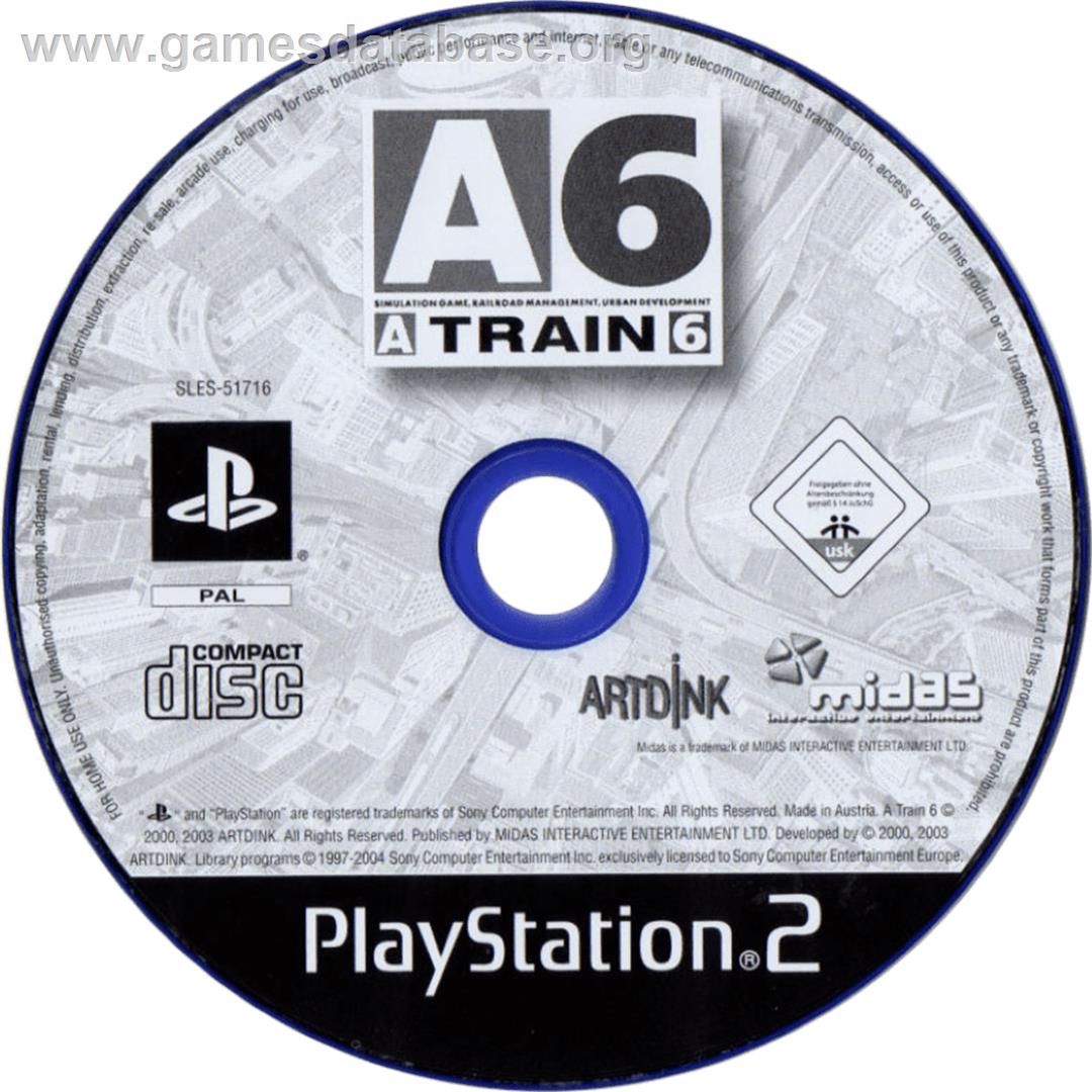 A-train 6 - Sony Playstation 2 - Artwork - Cartridge