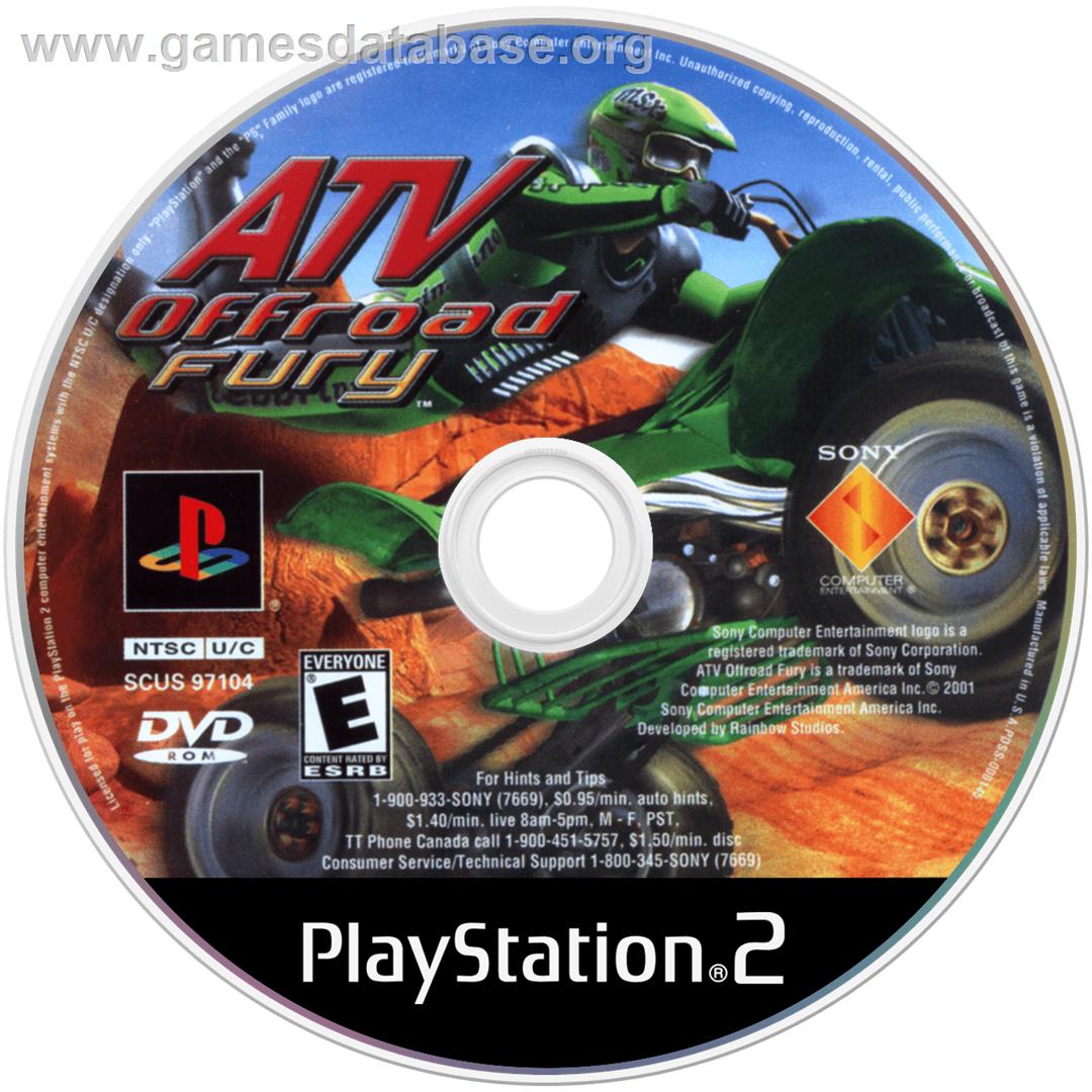 ATV Offroad - All Terrain Vehicle - Sony Playstation 2 - Artwork - Cartridge