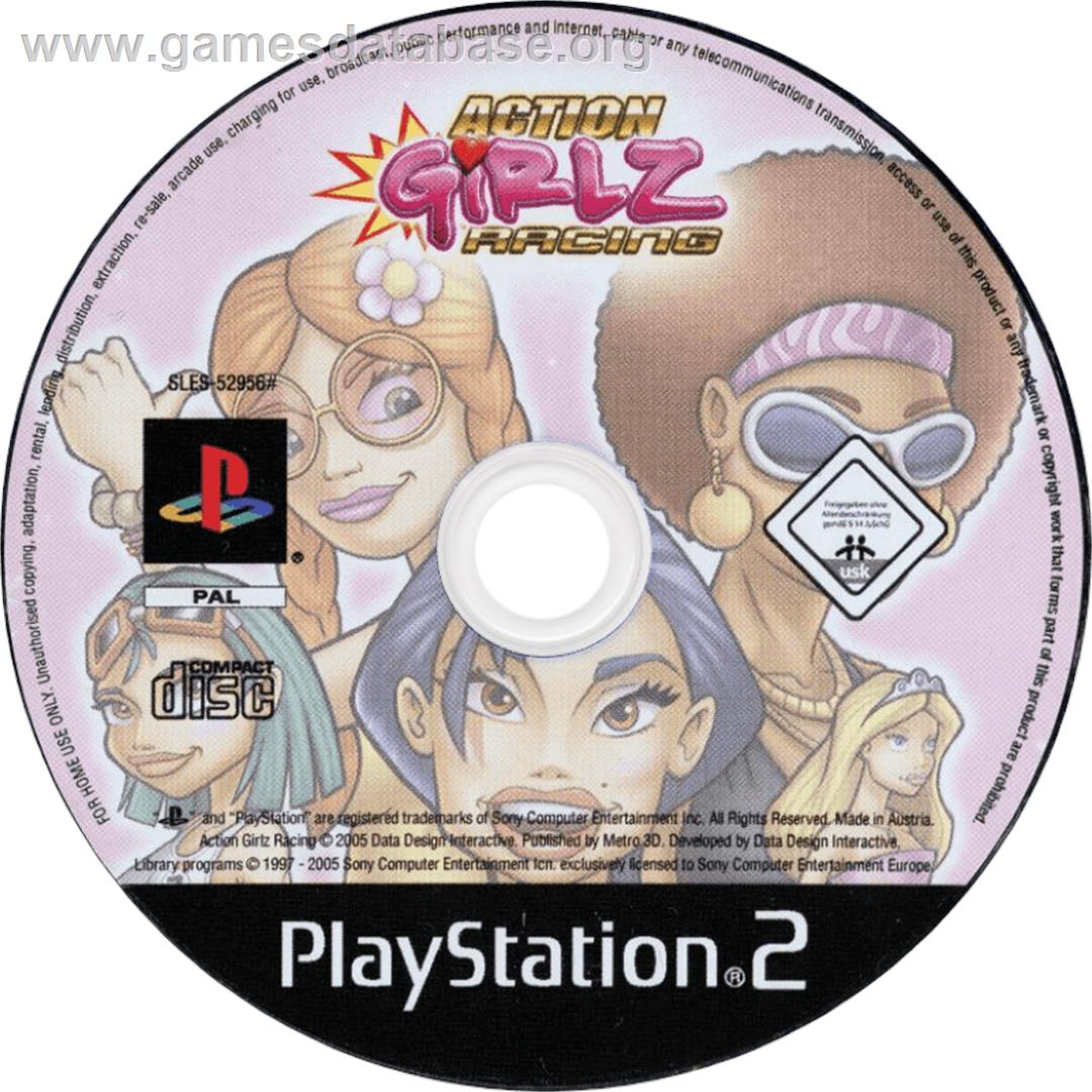 Action Girlz Racing - Sony Playstation 2 - Artwork - Cartridge