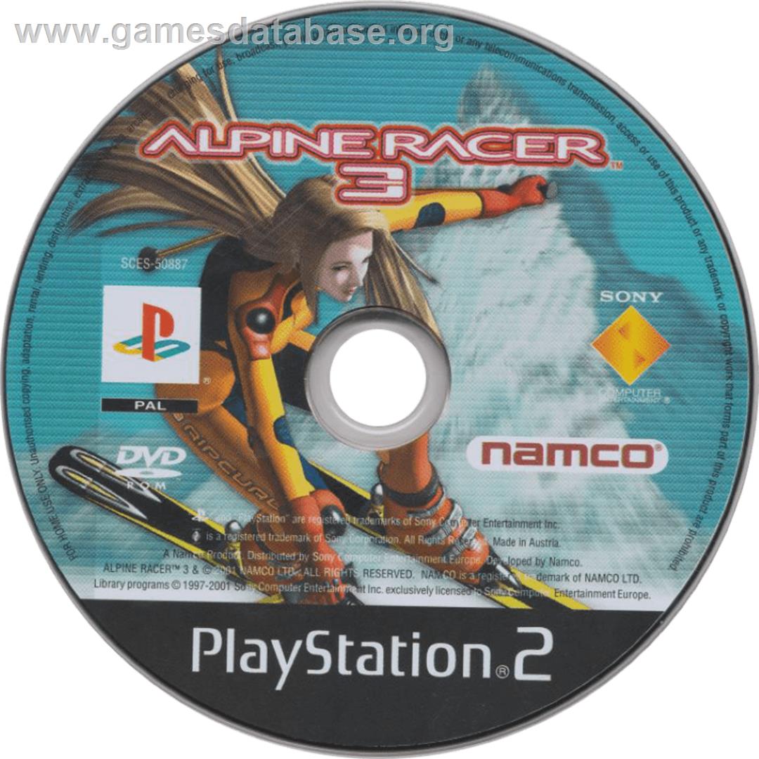 Alpine Racer 3 - Sony Playstation 2 - Artwork - Cartridge