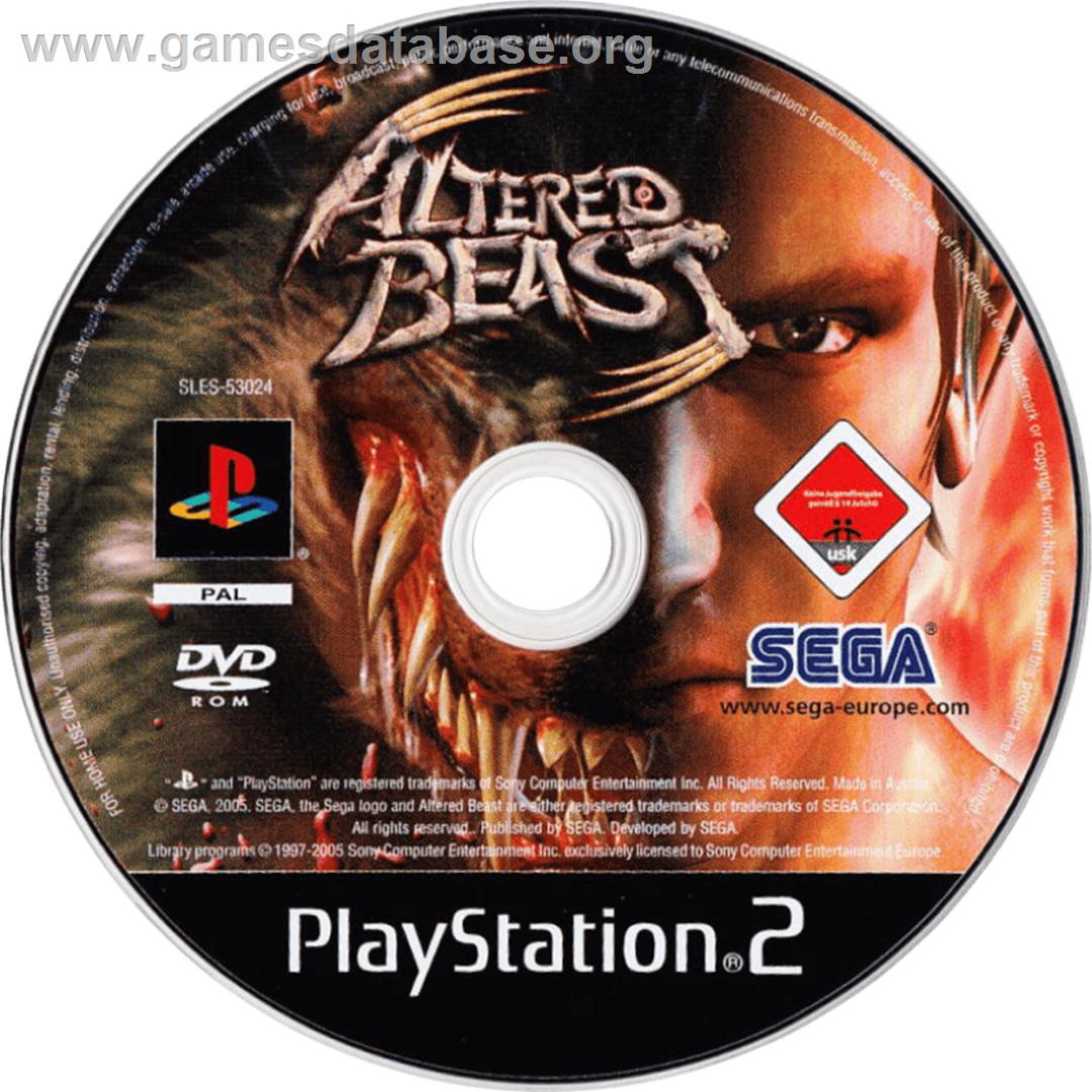 Altered Beast - Sony Playstation 2 - Artwork - Cartridge