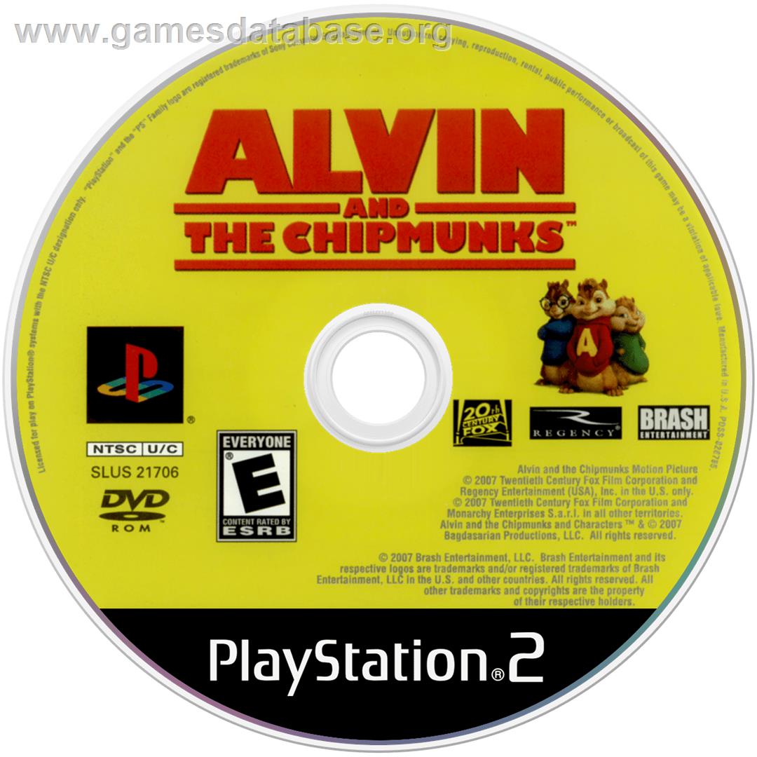 Alvin and the Chipmunks - Sony Playstation 2 - Artwork - Cartridge