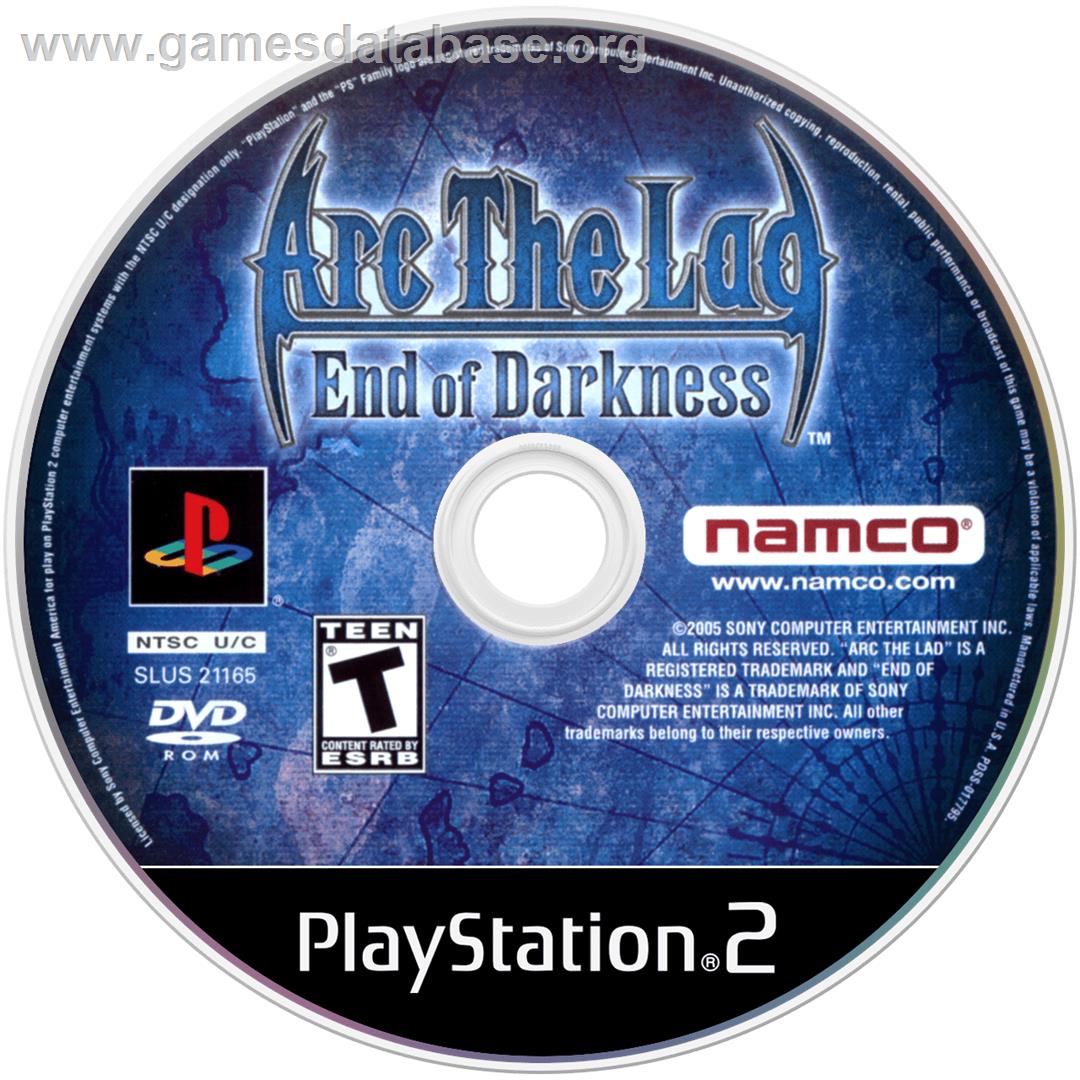 Arc The Lad - End Of Darkness - Sony Playstation 2 - Artwork - Cartridge