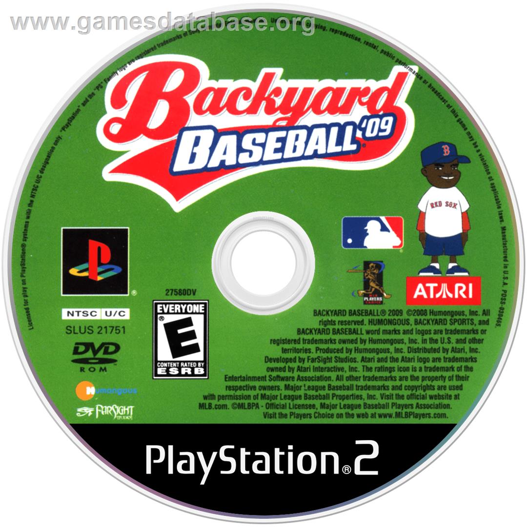 Backyard Baseball '09 - Sony Playstation 2 - Artwork - Cartridge