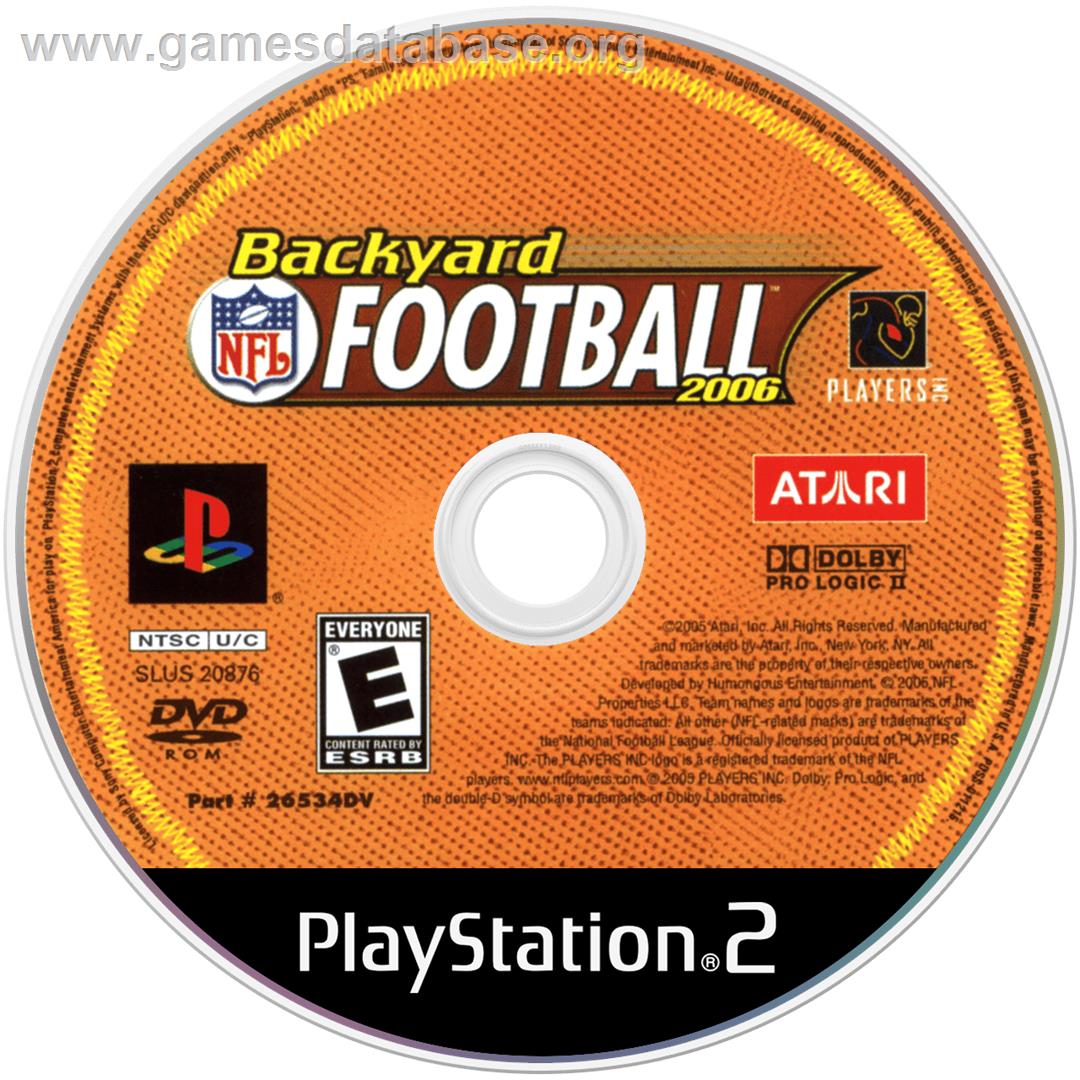 Backyard Football 2006 - Sony Playstation 2 - Artwork - Cartridge