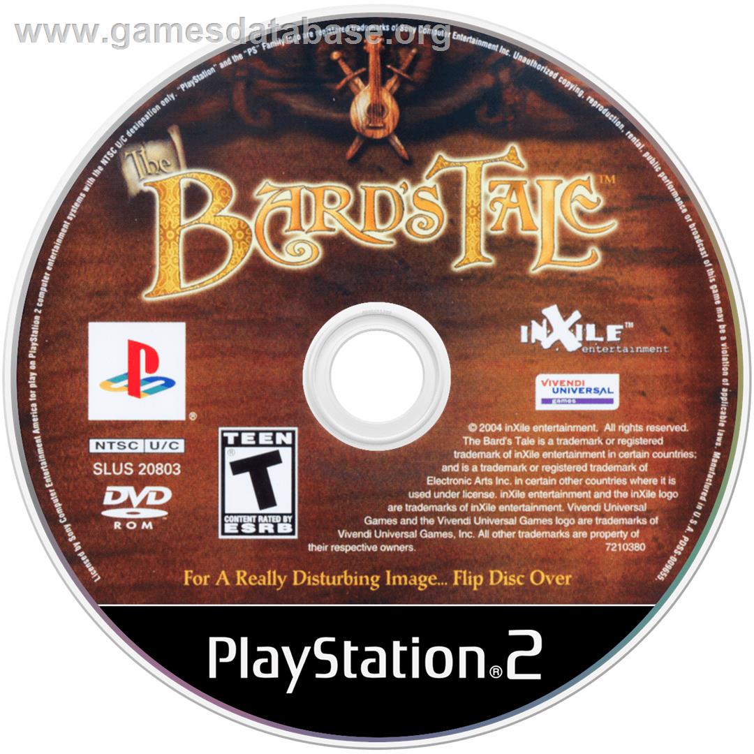 Bard's Tale, The - Sony Playstation 2 - Artwork - Cartridge