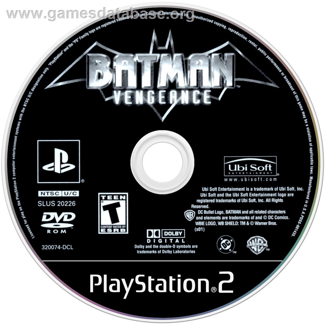 Batman - Vengeance - Sony Playstation 2 - Artwork - Cartridge
