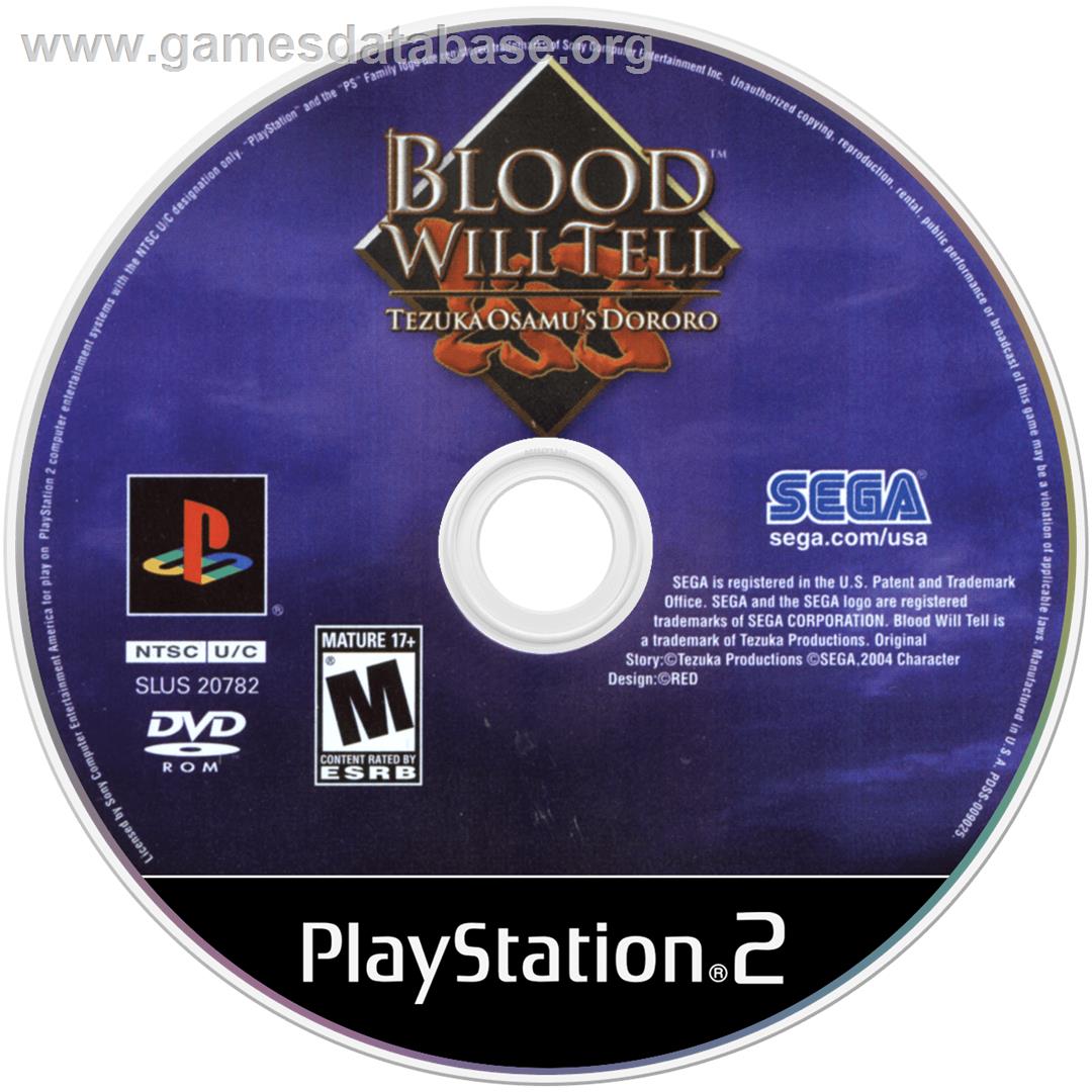 Blood Will Tell - Tezuka Osamu's Dororo - Sony Playstation 2 - Artwork - Cartridge