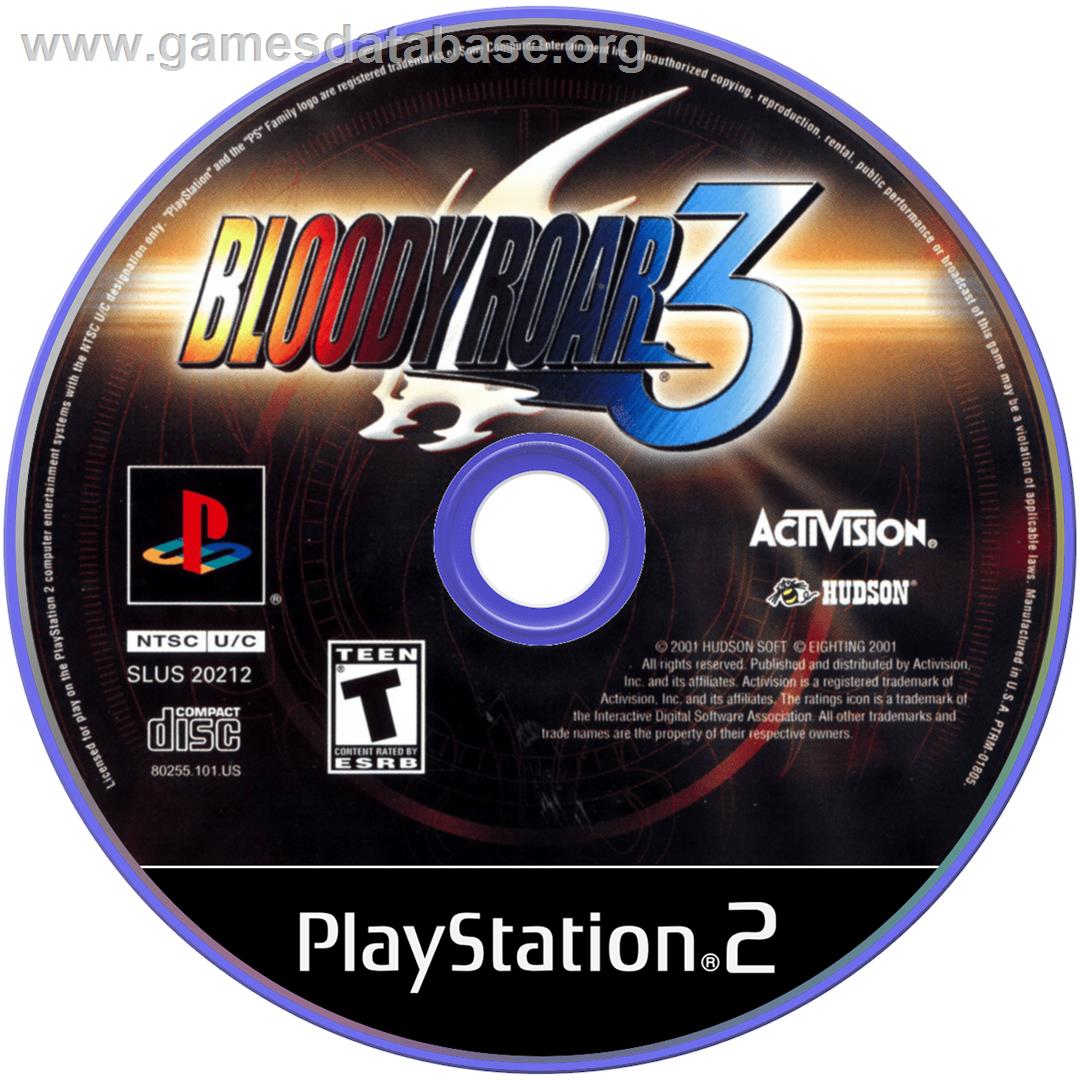 Bloody Roar 3 - Sony Playstation 2 - Artwork - Cartridge