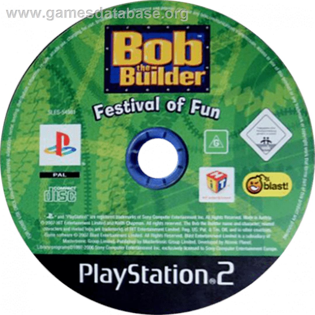 Bob The Builder - Festival Of Fun - Sony Playstation 2 - Artwork - Cartridge