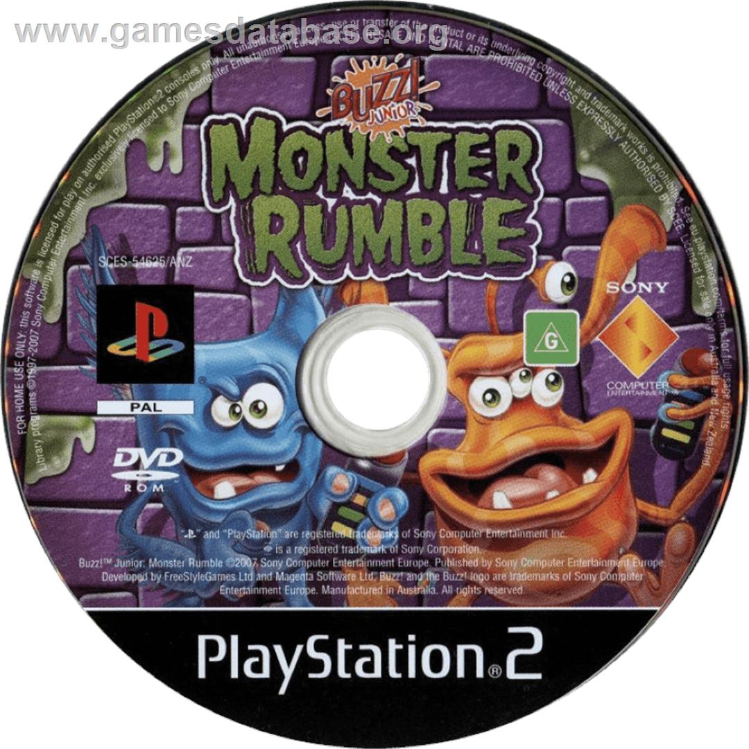 Buzz! Junior - Monster Rumble - Sony Playstation 2 - Artwork - Cartridge