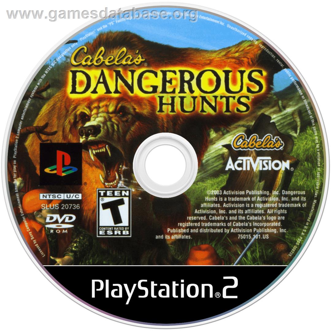 Cabela's Dangerous Hunts - Sony Playstation 2 - Artwork - Cartridge