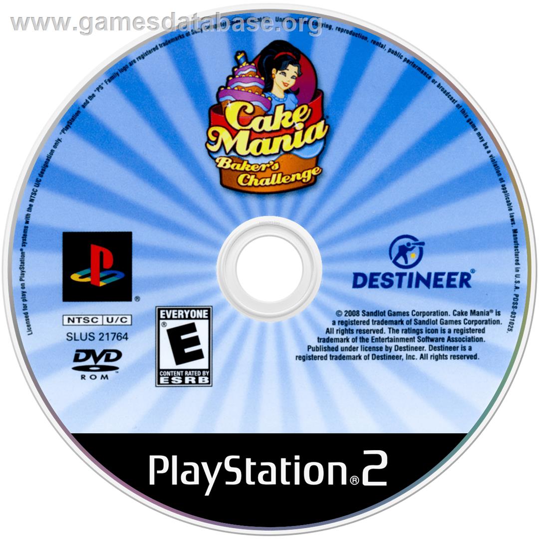 Cake Mania - Baker's Challenge - Sony Playstation 2 - Artwork - Cartridge