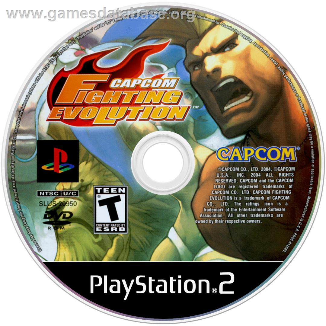 Capcom Fighting Jam - Sony Playstation 2 - Artwork - Cartridge