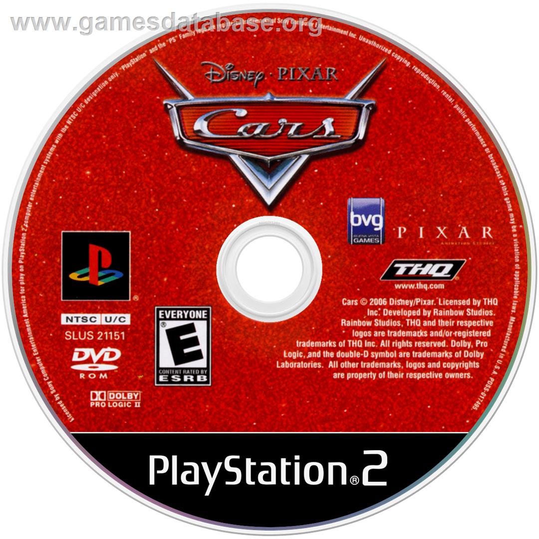 Cars - Sony Playstation 2 - Artwork - Cartridge