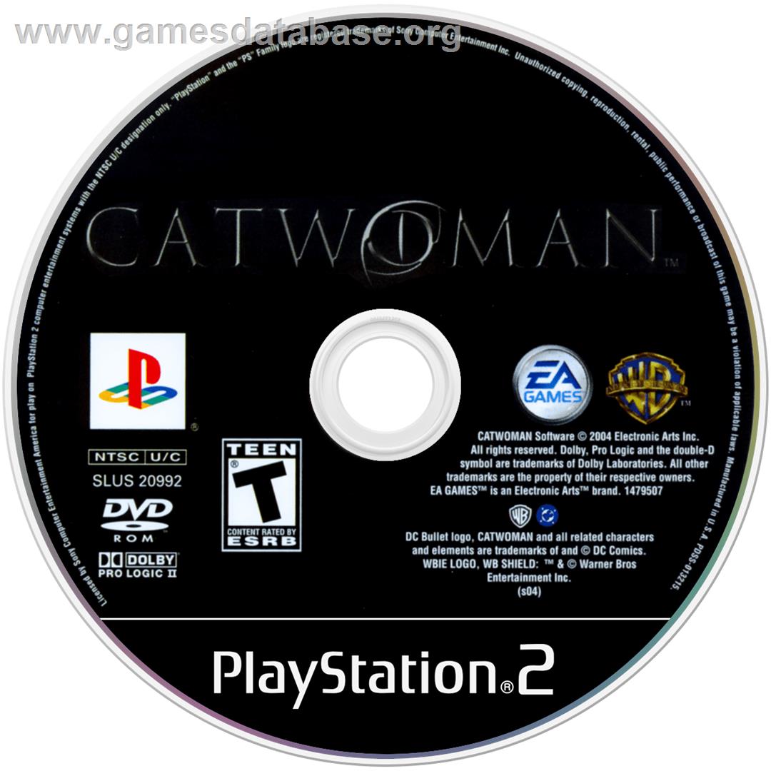 Catwoman - Sony Playstation 2 - Artwork - Cartridge