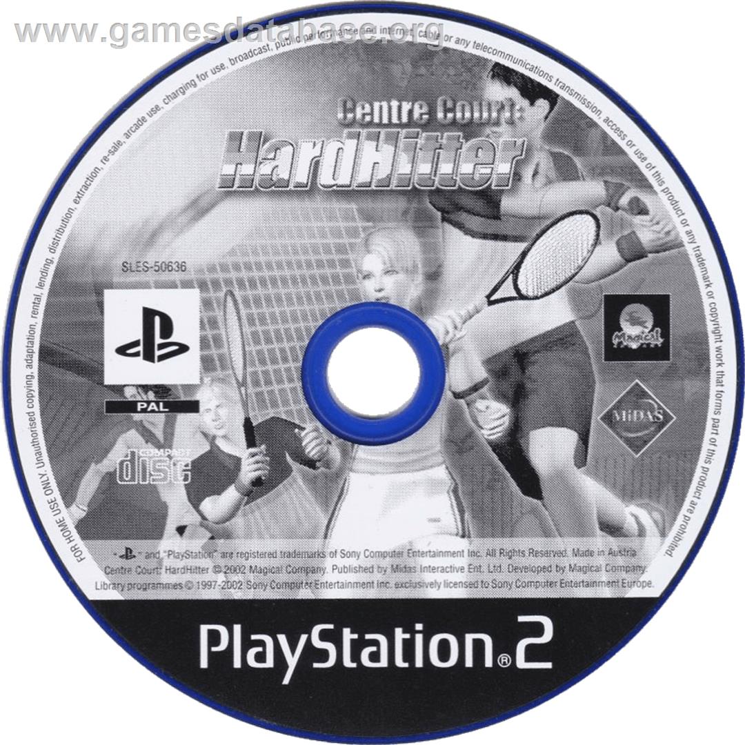 Centre Court - Hard Hitter - Sony Playstation 2 - Artwork - Cartridge