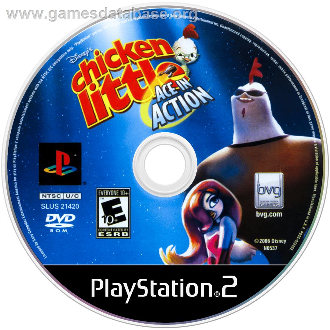 Chicken Little - Ace in Action - Sony Playstation 2 - Artwork - Cartridge