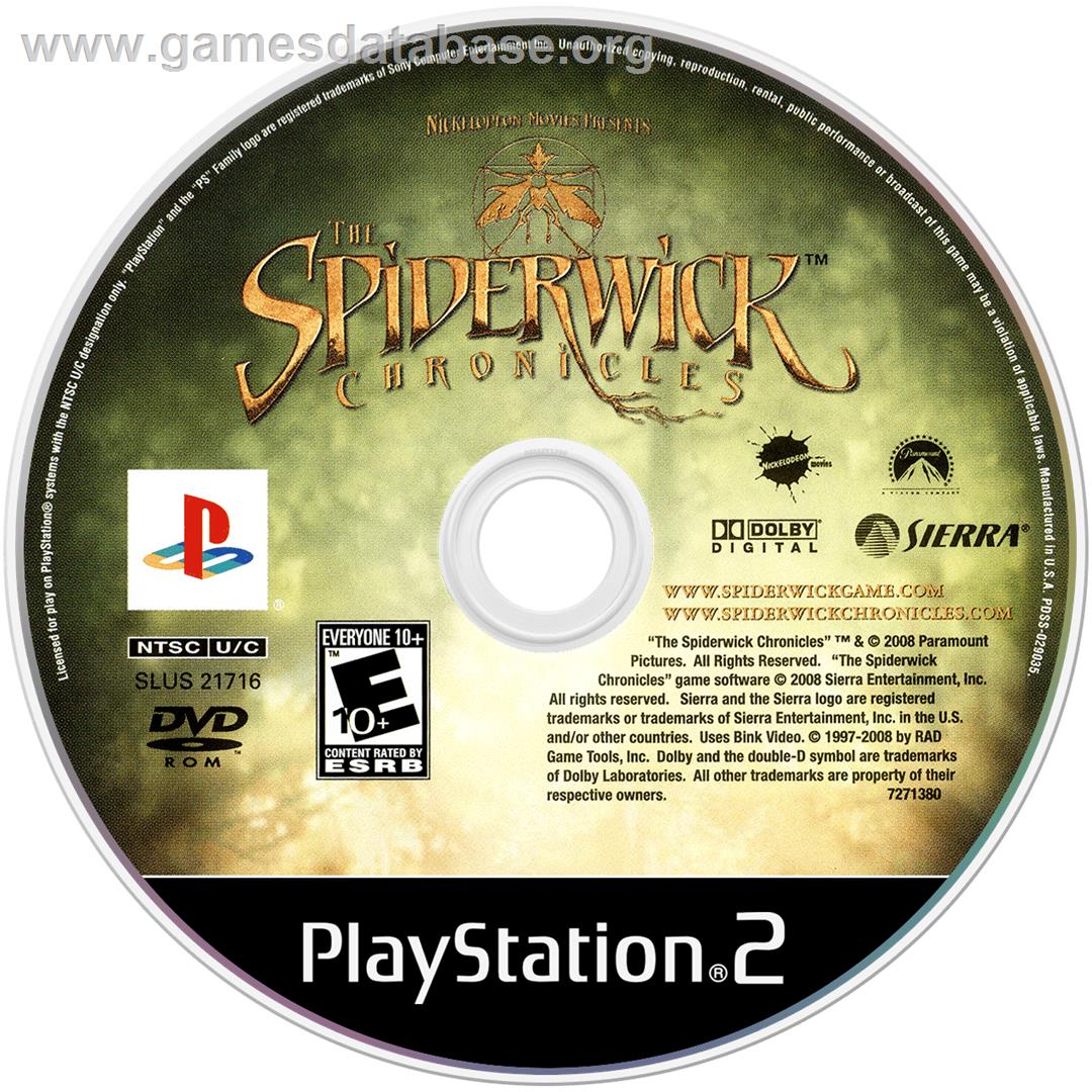 Chroniques De Spiderwick, Les - Sony Playstation 2 - Artwork - Cartridge