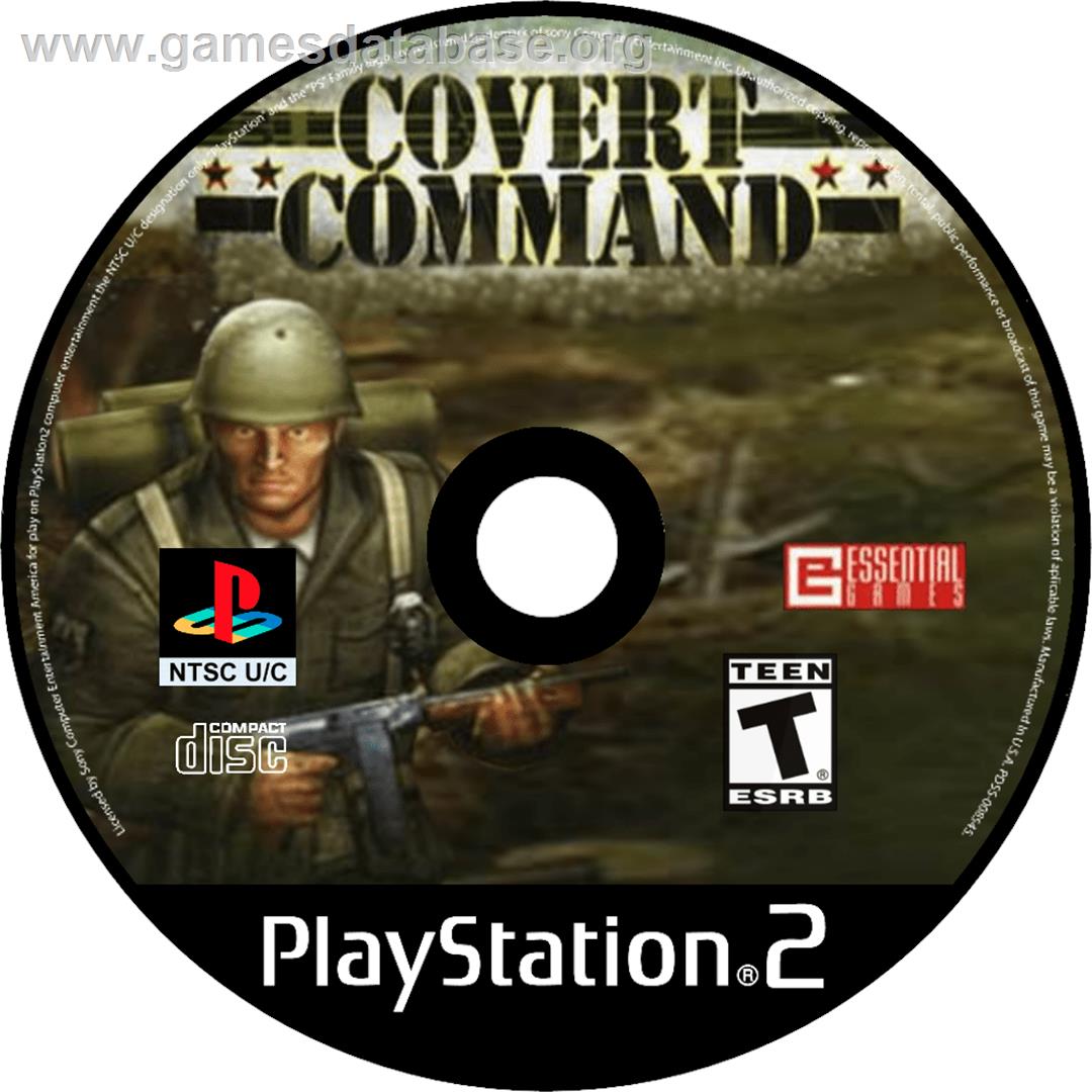 Covert Command - Sony Playstation 2 - Artwork - Cartridge