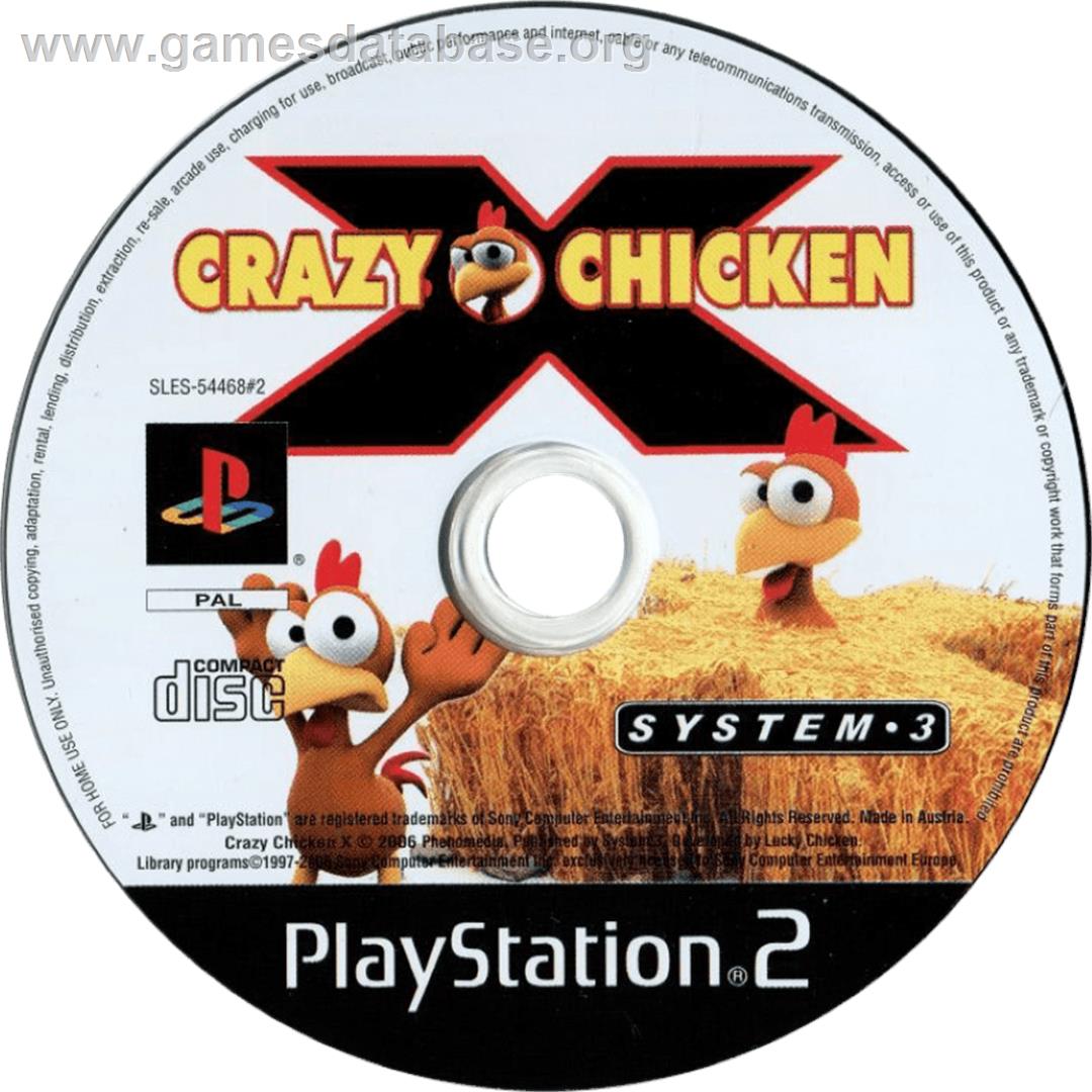 Crazy Chicken X - Sony Playstation 2 - Artwork - Cartridge