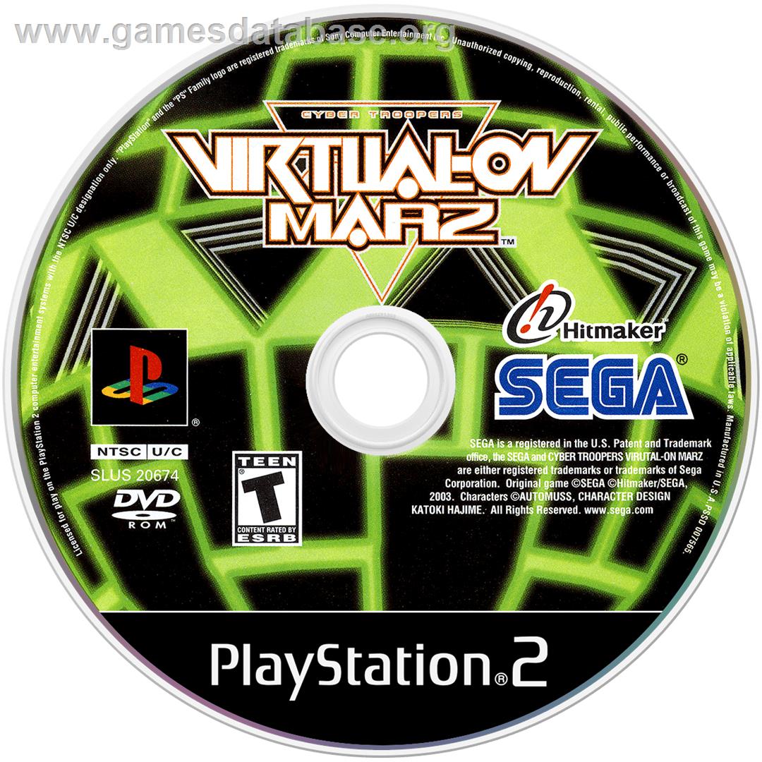 Cyber Troopers - Virtual-On Marz - Sony Playstation 2 - Artwork - Cartridge