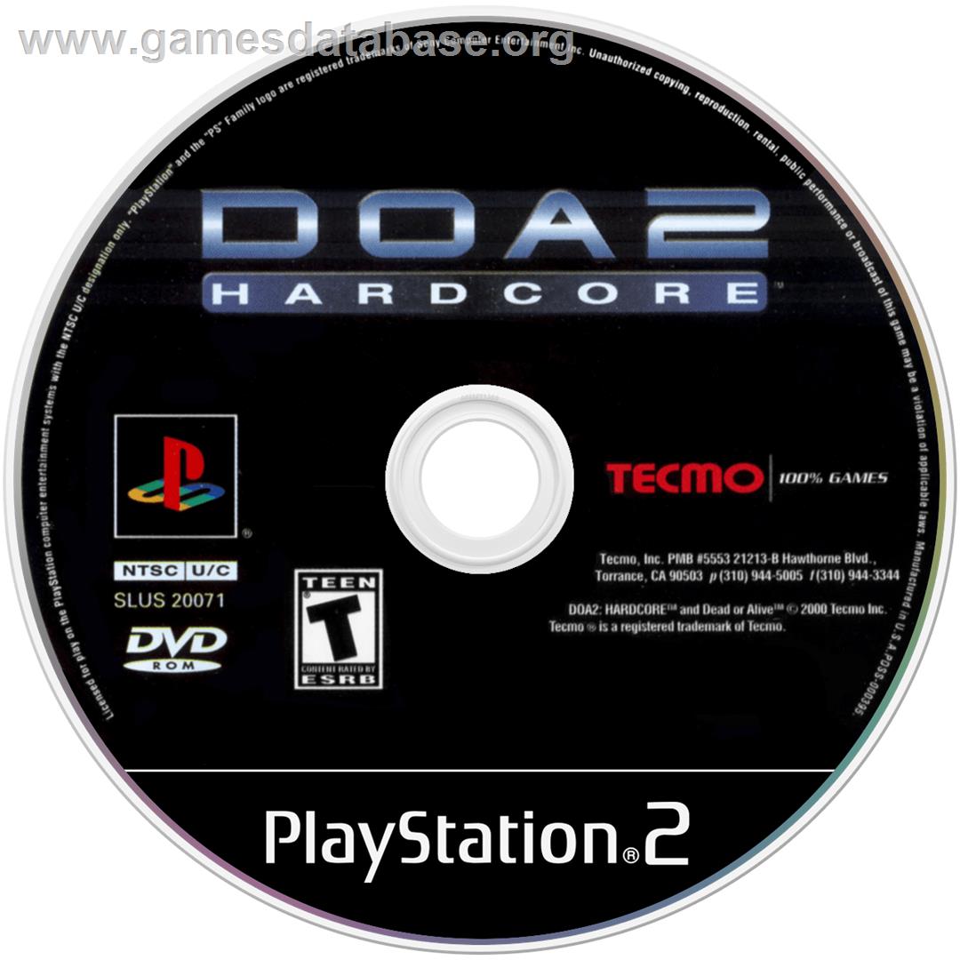 DOA2 - Dead or Alive 2 - Sony Playstation 2 - Artwork - Cartridge