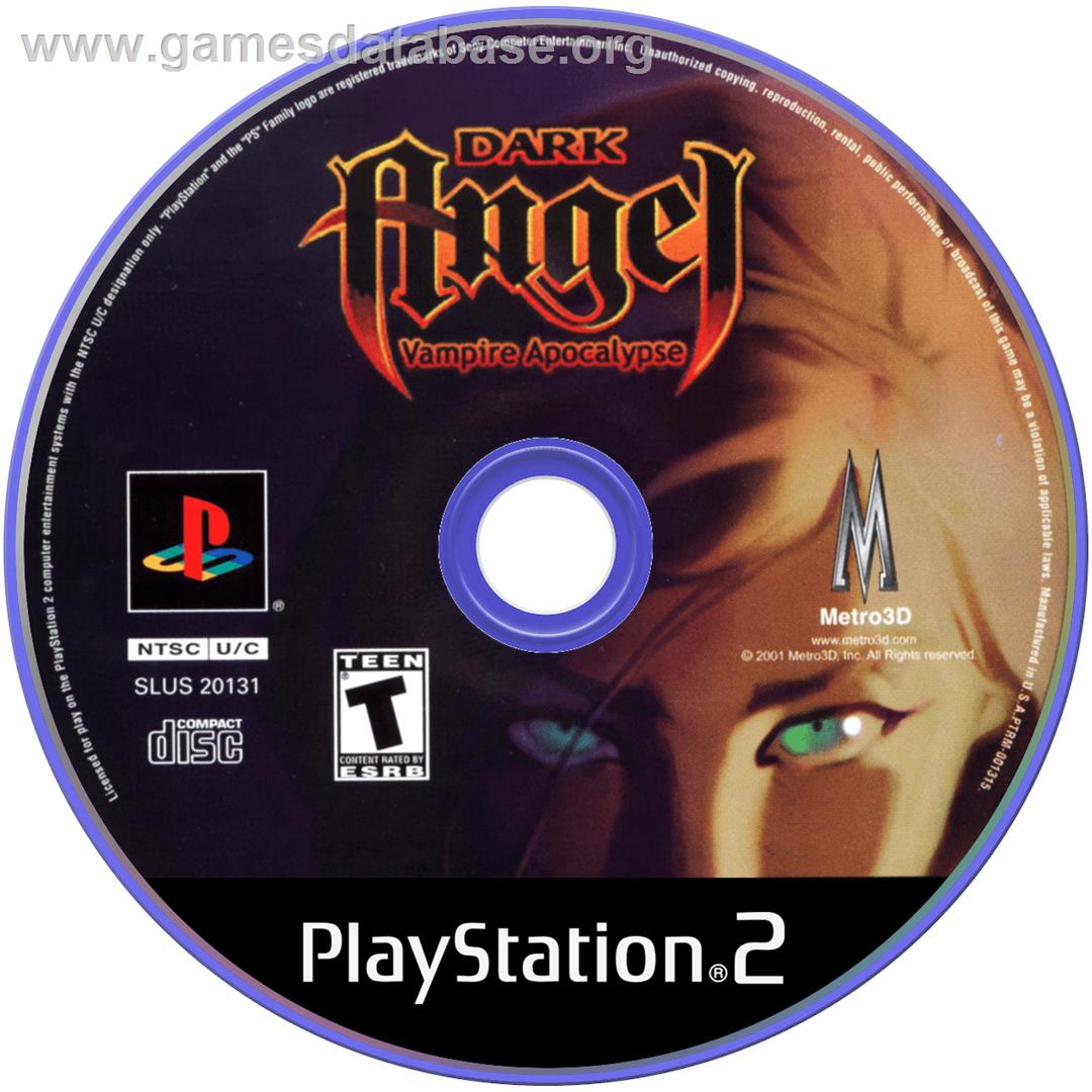 Dark Angel - Vampire Apocalypse - Sony Playstation 2 - Artwork - Cartridge